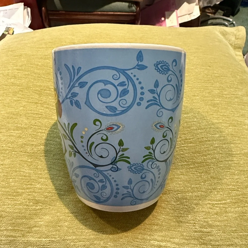 Debra Valencia Blue Harbor Oversized Coffee Mug with Owls